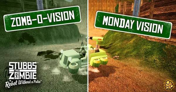 Момент активного игрового действия Stubbs the Zombie in Rebel Without a Pulse