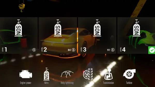 Момент активного игрового действия Super Drag Race