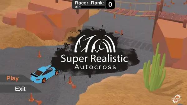 Момент активного игрового действия Super Realistic Autocross