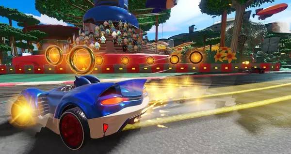 Момент активного игрового действия Team Sonic Racing
