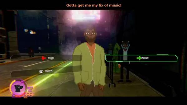 Момент активного игрового действия Techno Banter