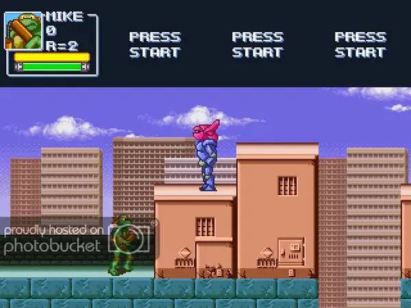 Момент активного игрового действия Teenage Mutant Ninja Turtles Rescue-Palooza!