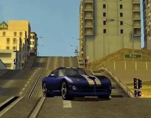 Момент активного игрового действия Test Drive 2002