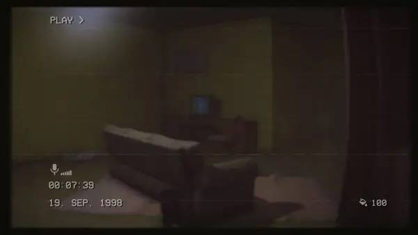 Момент активного игрового действия The Backrooms 1998 - Found Footage Survival Horror Game