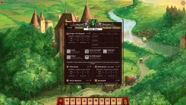 Момент активного игрового действия The Castles of Burgundy