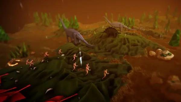 Момент активного игрового действия The God