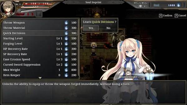 Момент активного игрового действия The Shimmering Horizon and Cursed Blacksmith