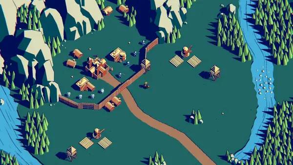 Момент активного игрового действия Thronefall