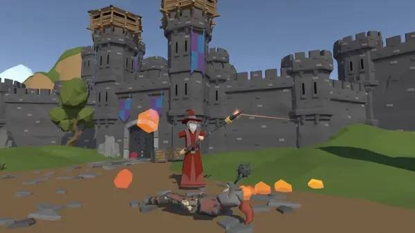 Момент активного игрового действия Toe To Toe VR Party Games