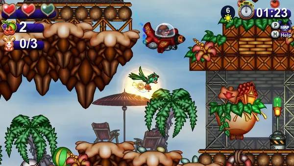 Момент активного игрового действия Toricky