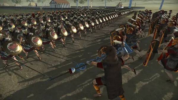 Момент активного игрового действия Total War Rome Remastered