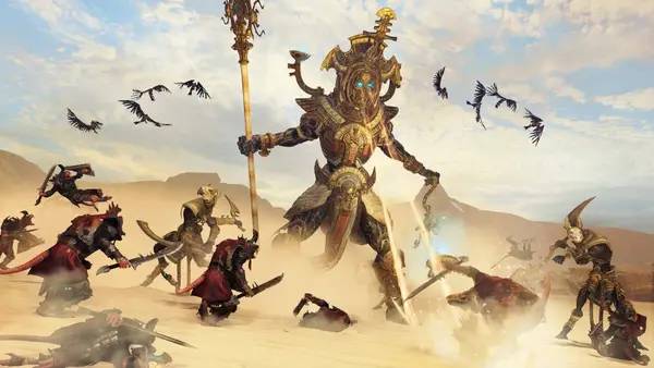 Момент активного игрового действия Total War  WARHAMMER 2 Rise of the Tomb Kings