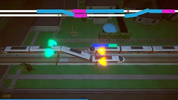 Момент активного игрового действия Train Manager