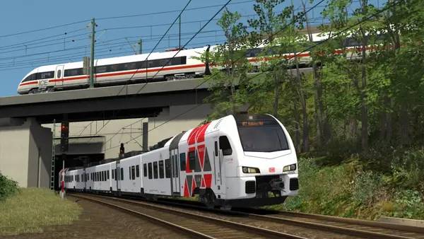 Момент активного игрового действия Train Simulator 2022