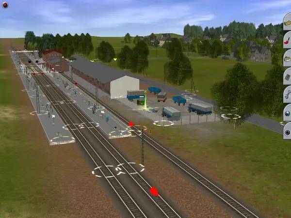 Момент активного игрового действия Trainz Railroad Simulator 2007