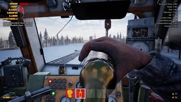 Момент активного игрового действия Trans-Siberian Railway Simulator