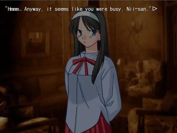 Момент активного игрового действия Tsukihime Tsuki-Bako