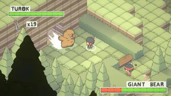 Момент активного игрового действия Turok Escape from Lost Valley