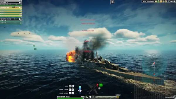 Момент активного игрового действия Victory at Sea Atlantic - World War II Naval Warfare