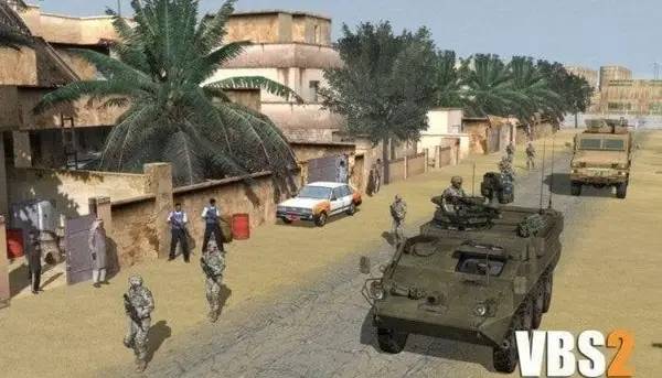 Момент активного игрового действия Virtual BattleSpace 2 JCOVE Lite