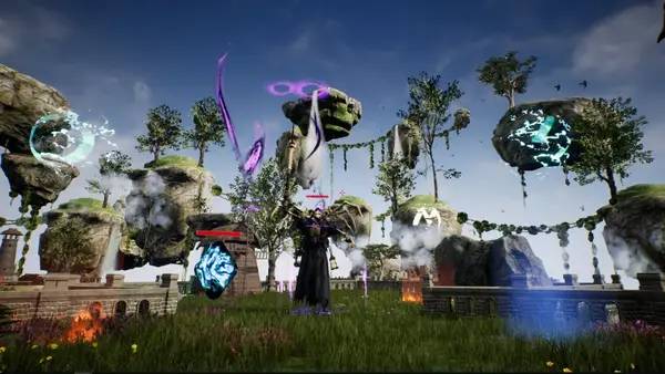 Момент активного игрового действия Wand Wars VR