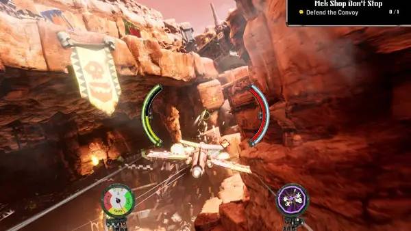 Момент активного игрового действия Warhammer 40,000 Dakka Squadron - Flyboyz Edition