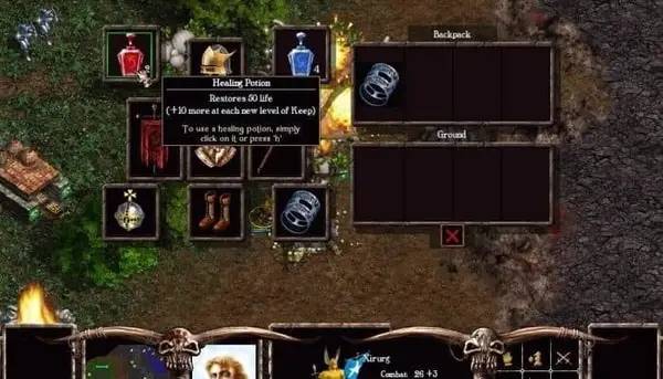 Момент активного игрового действия Warlords Battlecry