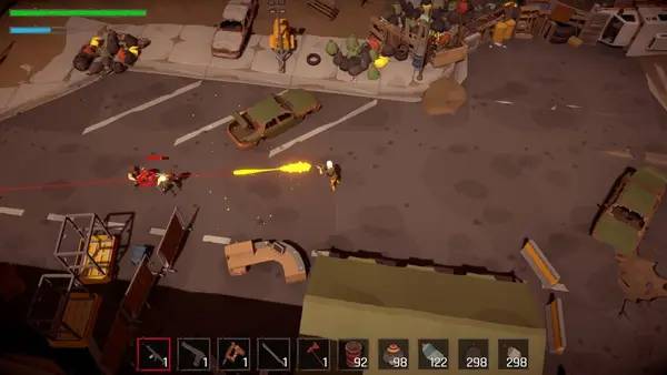 Момент активного игрового действия Wasted World