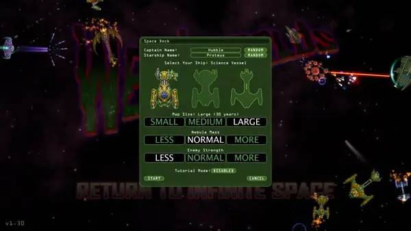 Момент активного игрового действия Weird Worlds  Return to Infinite Space