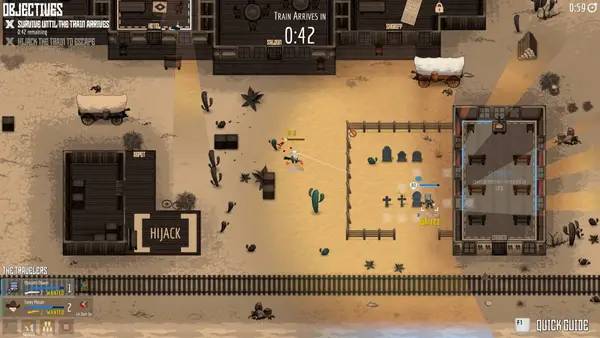 Момент активного игрового действия WESTSLINGERS