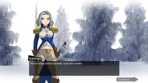 Момент активного игрового действия What if George Washington was a Girl 