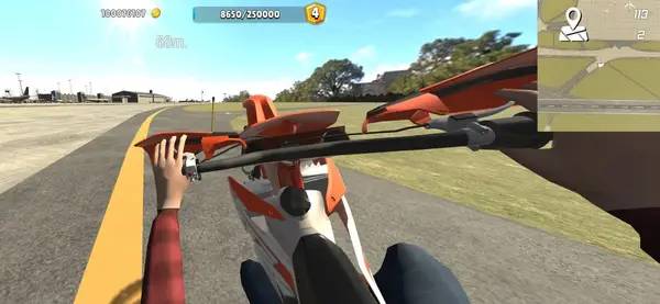 Момент активного игрового действия Wheelie King 7 - Motorbike simulator 3D
