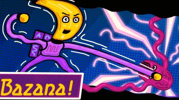 Момент активного игрового действия Why pizza