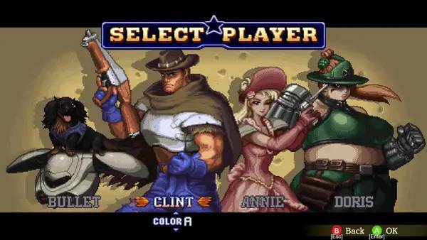 Момент активного игрового действия Wild Guns Reloaded