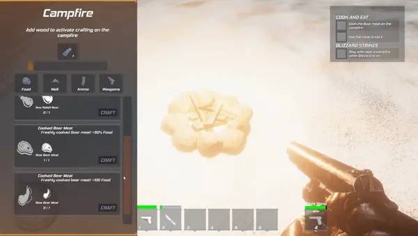 Момент активного игрового действия Winter Warfare Survival