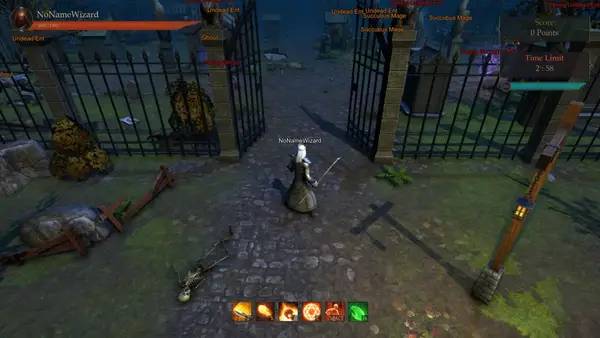 Момент активного игрового действия Wizardas