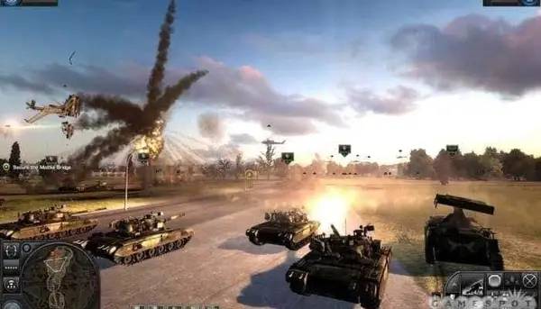 Момент активного игрового действия World in Conflict Soviet Assault