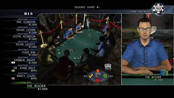 Момент активного игрового действия World Series of Poker 2008  Battle for the Bracelets