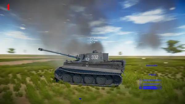 Момент активного игрового действия WWII Tanks Battlefield