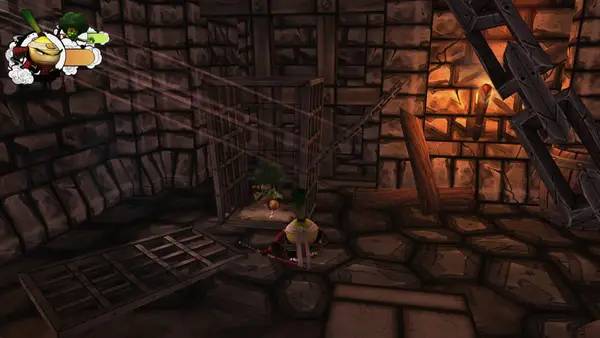 Момент активного игрового действия Yasai Ninja