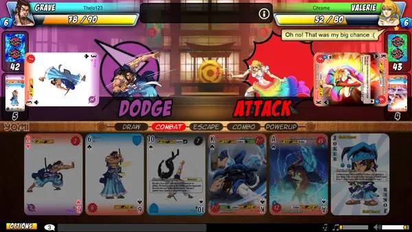 Момент активного игрового действия Yomi