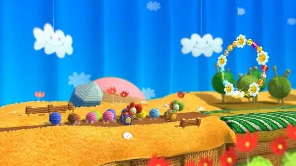 Момент активного игрового действия Yoshi's Woolly World