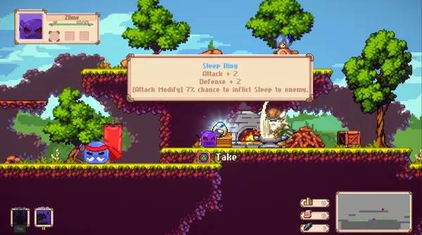 Момент активного игрового действия Zlime  Return Of Demon Lord