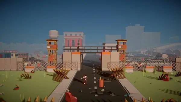 Момент активного игрового действия Zombie Barricades