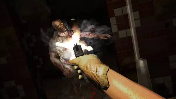 Момент активного игрового действия Zombie World Coronavirus Apocalypse VR