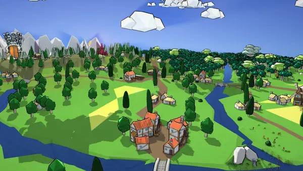 Общий вид на игровую локацию