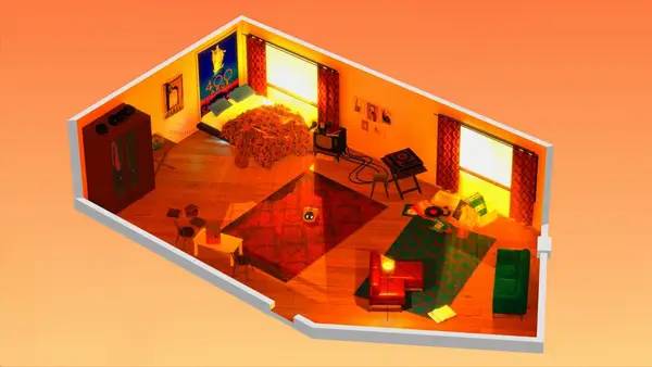 Общий вид на игровую локацию