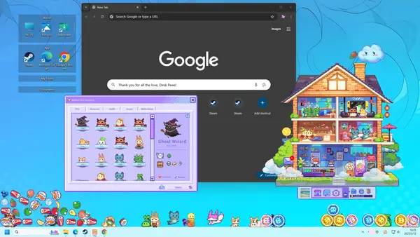 Общий вид на игровую локацию