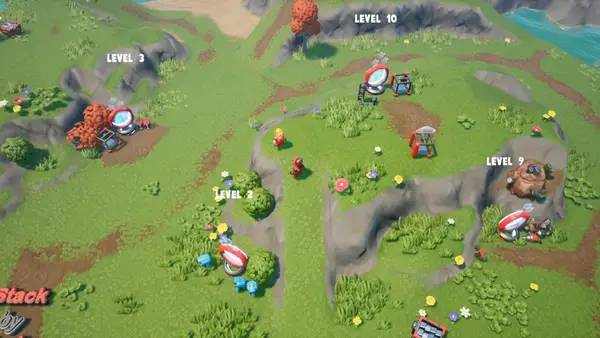 Общий вид на игровую локацию