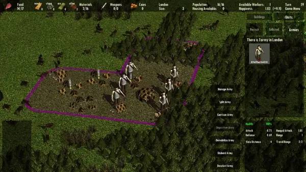 Общий вид на игровую локацию